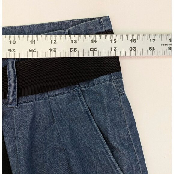 Gap Bottega Women's Paperbag, Pleated Front Belted Shorts Size 2/26 - Picture 4 of 7